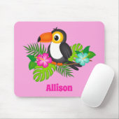 Tropical Toucan  Roze Muismat (Met muis)