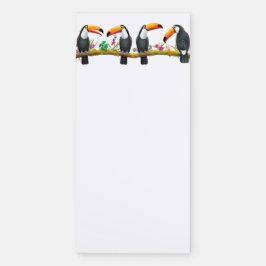Tropical Toucan Talk Magnetisch Notitieblok