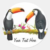 Tropical Toucans Custom Sticker (Voorkant)