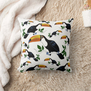 Tropical Toucans Pattern Sierkussen