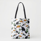 Tropical Toucans Pattern - Speels Oerwoud Ontwerp Tote Bag (Voorkant)