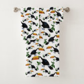 Tropical Toucans - Playful Jungle Bad Handdoek (Insitu)