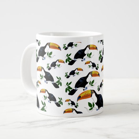 Tropical Toucans - Playful Jungle  Grote Koffiekop (Links)