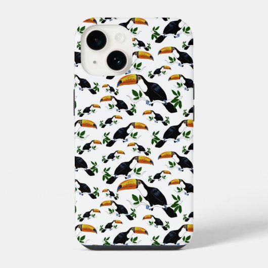 Tropical Toucans - Playful Jungle  iPhone Hoesje (Achterkant)