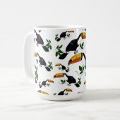 Tropical Toucans - Playful Jungle  Koffiemok (Voorkant links)