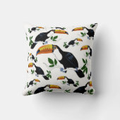 Tropical Toucans - Playful Jungle Kussen (Achterkant)