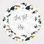 Tropical Toucans - Playful Jungle Labels (Design 1)