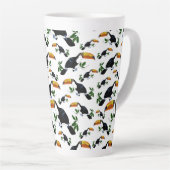 Tropical Toucans - Playful Jungle Latte Mok (Rechterhoek)