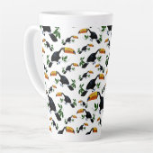 Tropical Toucans - Playful Jungle Latte Mok (Linkerhoek)