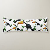 Tropical Toucans - Playful Jungle Lichaamskussen (Voorkant)