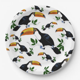 Tropical Toucans - Playful Jungle Papieren Bordje
