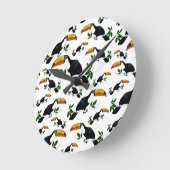 Tropical Toucans - Playful Jungle Ronde Klok (Hoek)
