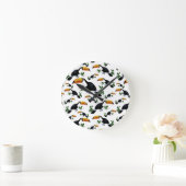 Tropical Toucans - Playful Jungle Ronde Klok (Huis)