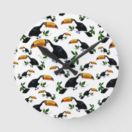 Tropical Toucans - Playful Jungle Ronde Klok