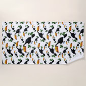 Tropical Toucans - Playful Jungle Strandlaken (Voorkant)