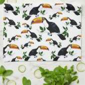 Tropical Toucans - Playful Jungle Theedoek (Gevouwen)