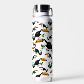 Tropical Toucans - Playful Jungle  Waterfles (Achterkant)