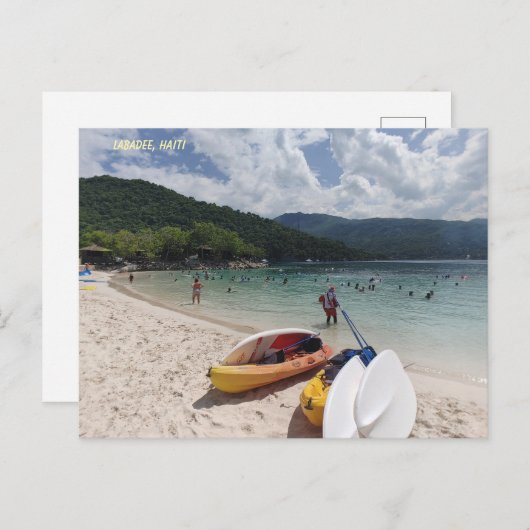 Tropical Tranquility – Labadee Beach Scene Briefkaart (Voorkant / Achterkant)