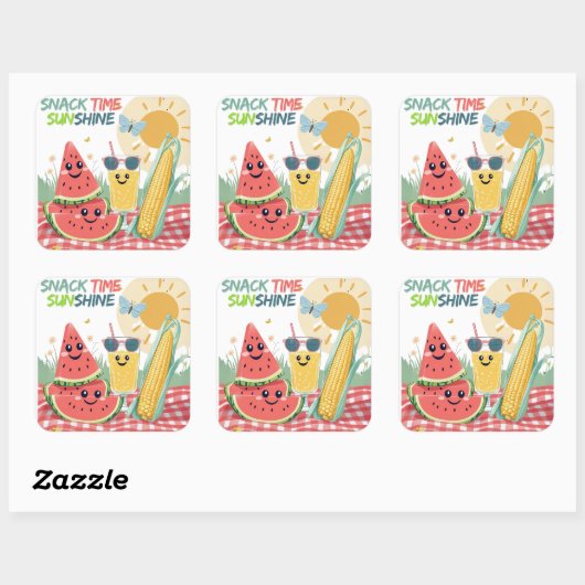 Tropical Treats – Summer Snack Sticker Set (Vel)