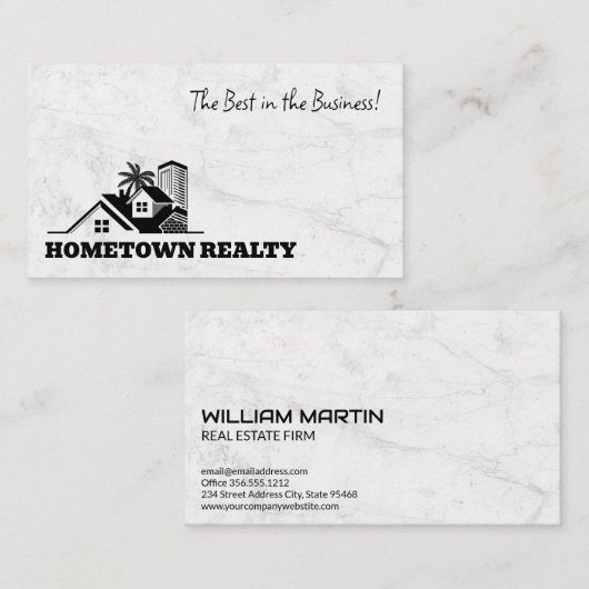 Tropical Trees Real Estate Visitekaartje (Voorkant / Achterkant)