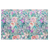 Tropical Trek Floral Waterverf Pattern Stof (Fat Quarter)
