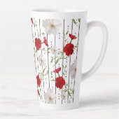 Tropical Trellis Garden Art Latte Mok (Rechts)