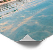 Tropical Turquoise Beach Poster - Pastel Sunset (Hoek)