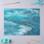 Tropical Turquoise Caribbean Ocean Cruise Foto Tissuepapier (Craft)