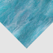 Tropical Turquoise Caribbean Ocean Cruise Foto Tissuepapier (Detail)