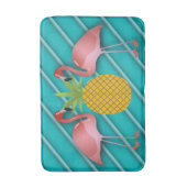 Tropical Turquoise Flamingo Badmat (Voorkant Verticaal)