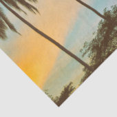 Tropical Twilight: Coconut Palm Silhouette Tissuepapier (Detail)