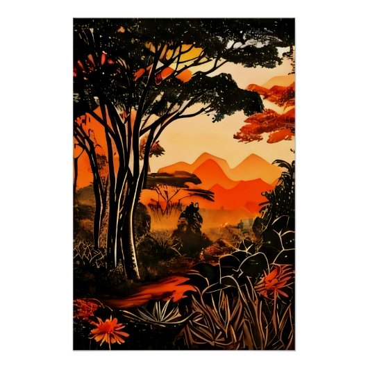 Tropical Twilight Perfect Poster (Voorkant)