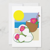 Tropical Vacation Invitations Kaart (Voorkant)