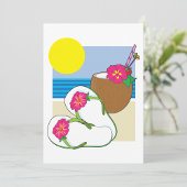 Tropical Vacation Invitations Kaart