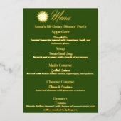 Tropical Vibe Party Menu (Voorkant)