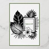 Tropical Vibe Party Menu (Achterkant)