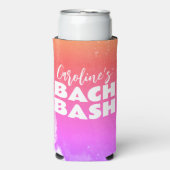 Tropical Vibes Beach Bachelorette Bash Seltzer Blikjeskoeler (Seltzer Voorkant)