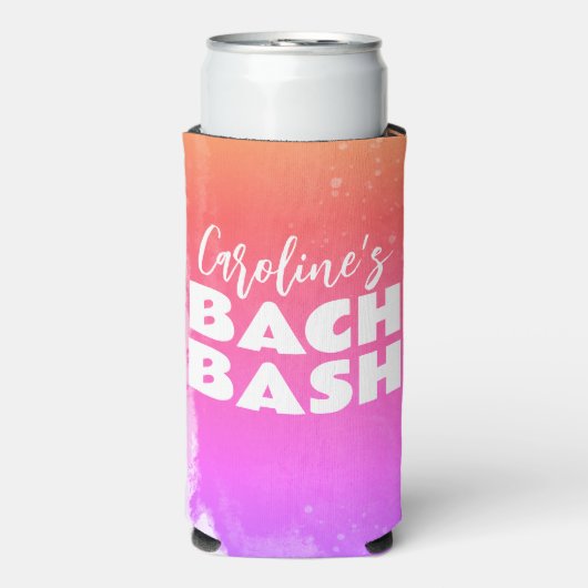 Tropical Vibes Beach Bachelorette Bash Seltzer Blikjeskoeler (Seltzer Voorkant)