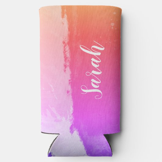 Tropical Vibes Beach Bachelorette Bash Seltzer Blikjeskoeler (Achterkant)