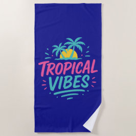 Tropical Vibes Beach Vakantie Strandlaken
