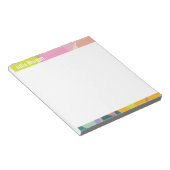 Tropical Vibes Colorful Notepad Notitieblok (Schuin)