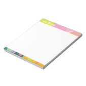 Tropical Vibes Colorful Notepad Notitieblok (Linkerzijde)