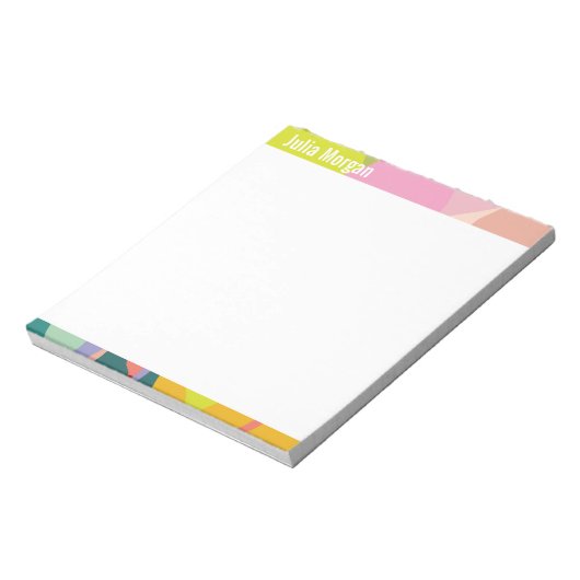 Tropical Vibes Colorful Notepad Notitieblok (Linkerzijde)