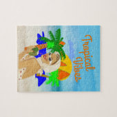 Tropical Vibes Lady Legpuzzel (Horizontaal)