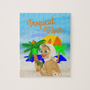 Tropical Vibes Lady Legpuzzel
