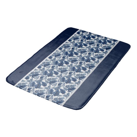 Tropical Vibes Navy Badmat (Gekanteld)