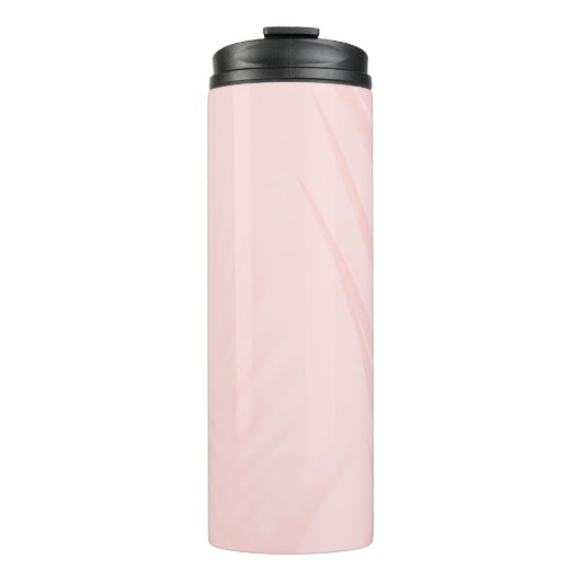 Tropical Vibes Tumbler - Aqua w/blush palmbomen Thermosbeker (Voorkant)