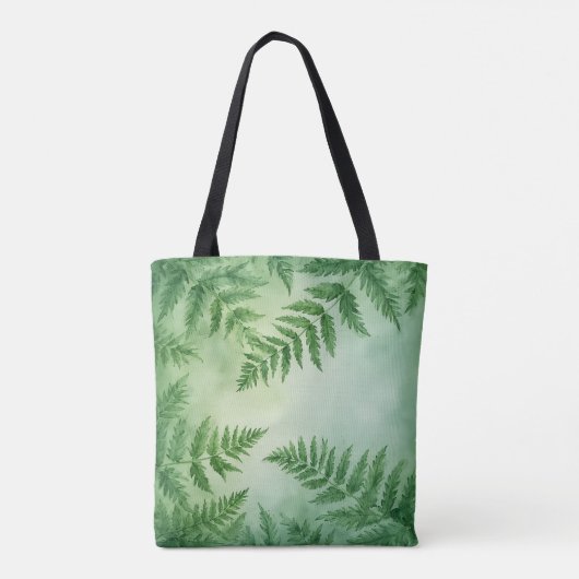 Tropical Vibes Waterverf Canvas tas (Achterkant)