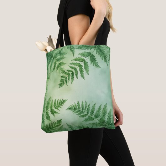 Tropical Vibes Waterverf Canvas tas (Dichtbij)