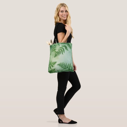 Tropical Vibes Waterverf Canvas tas (Op model)